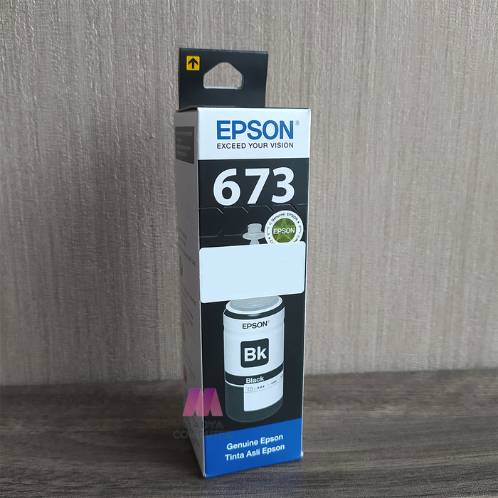 Gambar Tinta Printer EPSON 673 Original - Hitam dari Madya Computer Kab. Banyumas 3 Tokopedia