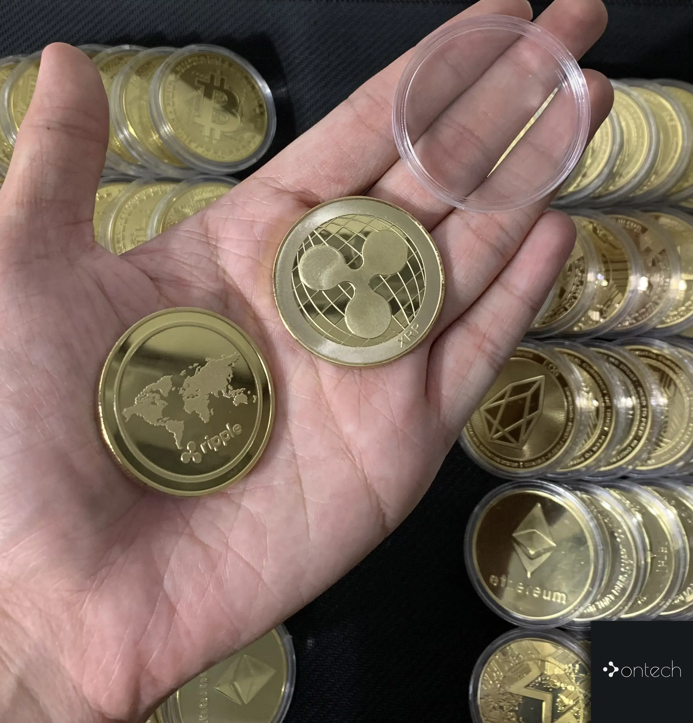 Ripple Coin Real Cryptocurrency - Bitcoin Fisik Souvenir