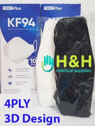 Masker Seven Plus / Masker Seven KF94 / Masker KF94 4ply /Masker Seven - Putih