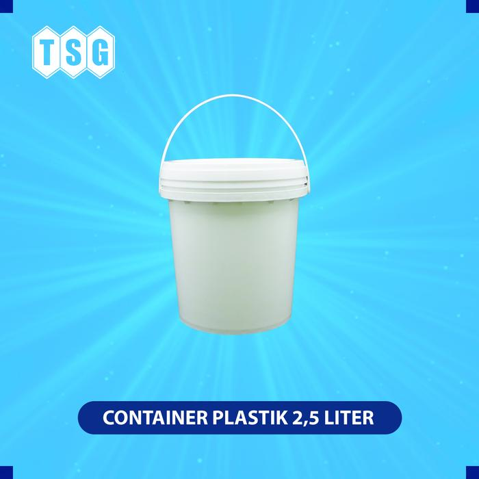 Gambar Pail 2.5 L / Ember Plastik Cat / Makanan (Baru) dari TANSRI GANI Kab. Bekasi Tokopedia