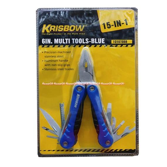 Krisbow Multi Tools 15 In 1 Pisau Saku Stailess Steel Pisau Lipat 15 ...