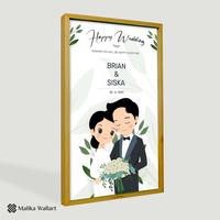 Gambar Kado Pernikahan Hiasan Dinding Sweet Leaf custom nama dari malikawallart Kota Surakarta 2 Tokopedia