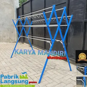Jemuran Baju Aluminium 180 Cm Karimun Biru