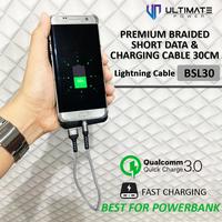 Gambar Cable 30CM Lightning Ultimate Premium Braided Kabel Data Original100% dari Ori aksesoris 1 Kota Administrasi Jakarta Pusat 5 Tokopedia