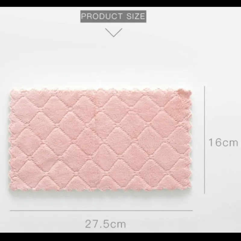 Kain Lap Piring Anti Minyak Bahan Coral Fleece Lap Cuci Pring 3