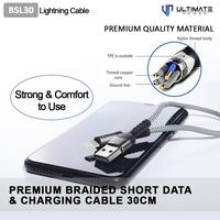Gambar Cable 30CM Lightning Ultimate Premium Braided Kabel Data Original100% dari Ori aksesoris 1 Kota Administrasi Jakarta Pusat 3 Tokopedia
