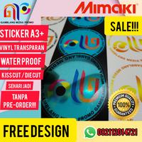 Gambar Cetak Sticker / Print Stiker Label Produk Transparan A3+ Vinyl Murah - Cetak Saja dari GamblangMediaPromo Kota Administrasi Jakarta Selatan 1 Tokopedia
