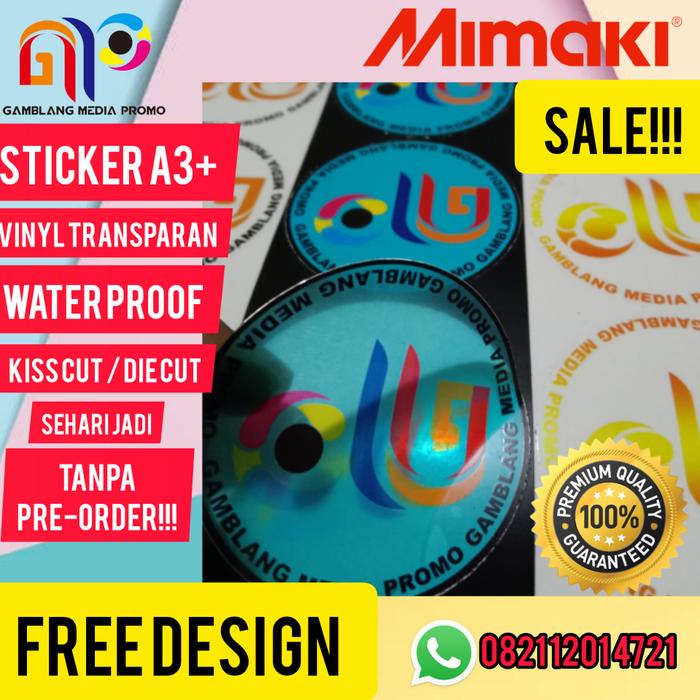 Gambar Cetak Sticker / Print Stiker Label Produk Transparan A3+ Vinyl Murah - Cetak Saja dari GamblangMediaPromo Kota Administrasi Jakarta Selatan Tokopedia