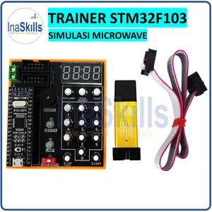 Trainer STM32F103 simulasi microwave untuk LKS SMK / training