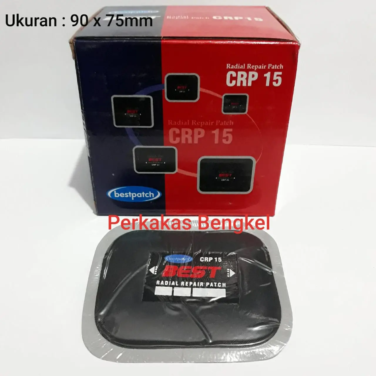 BESTPATCH -TYRE PATCH - CRP 15 - 90x75mm - isi 20pcs