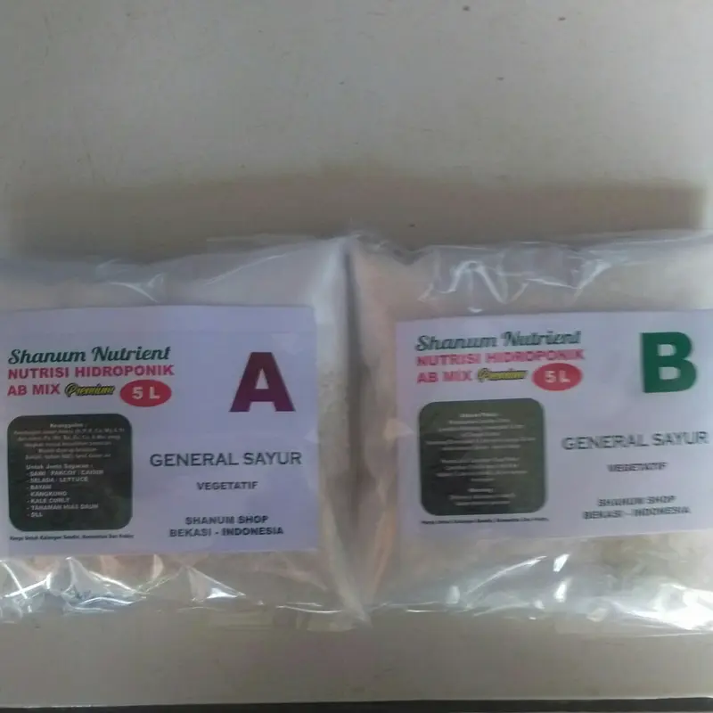 Nutrisi AB mix Premium Pekatan 5 Liter Sayuran Daun 0