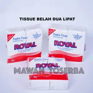 Napkin Tissue Royal Belah 2 Lipat / Tissue Makan