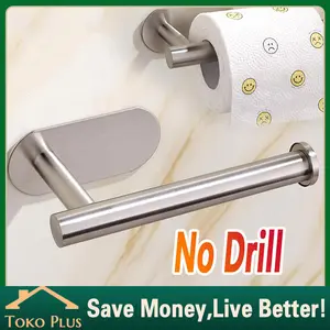 Tempat Tisu Gulung Toilet Dapur Kamar Mandi baja Tissue Holder