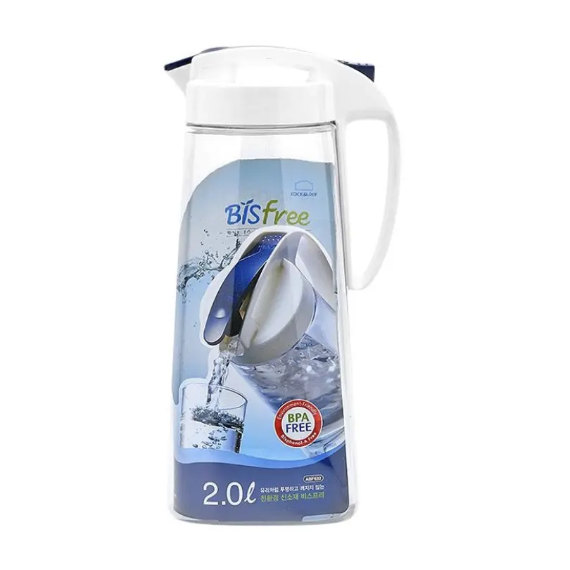 LOCK & LOCK ABF632 ONE TOUCH WATER BOTTLE JUG BOTOL WADAH AIR MINUM 2L