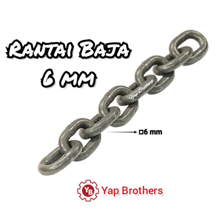 Jual Rantai Baja hitam (steel chain) ukuran 6 mm - Jakarta Barat - Yap ...