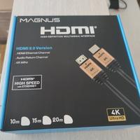 Gambar MAGNUS HDMI High Flexible Cable 4K Pelindung Aluminium Foil dan Multi Shield 1-30 Meter - 1.5 Meter dari Mitra Visual Store Kota Surabaya 2 Tokopedia