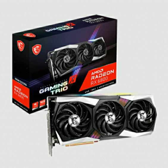 Gambar MSI RX 6800 Gaming X Trio 16Gb GDDR6 Gaming Graphics Card dari BIGBANG COMPUTER Kota Semarang Tokopedia