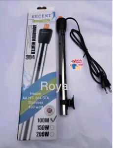 Heater Aquarium 100 Watt stainless Recent AA HT-304 STA