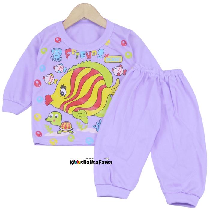 Gambar Piyama Kaos Kartun Uk. Bayi / Baju Tidur Anak Setelan Lengan Panjang dari Kios Balita Fawa Kota Administrasi Jakarta Timur Tokopedia