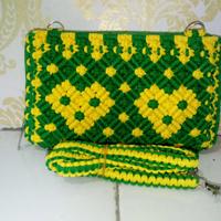 Gambar Dompet Tas Tali Kur motif love dari MUHA BALAGEDOG OL SHOP Kab. Tangerang 4 Tokopedia