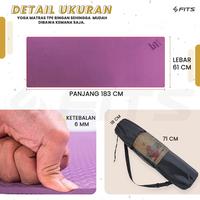 Gambar SFIDN FITS TPE Yoga Mat Matras Yoga | TPE Anti Slip Anti Alergy - Merah Muda dari Sfidn Jakarta Selatan 2 Tokopedia