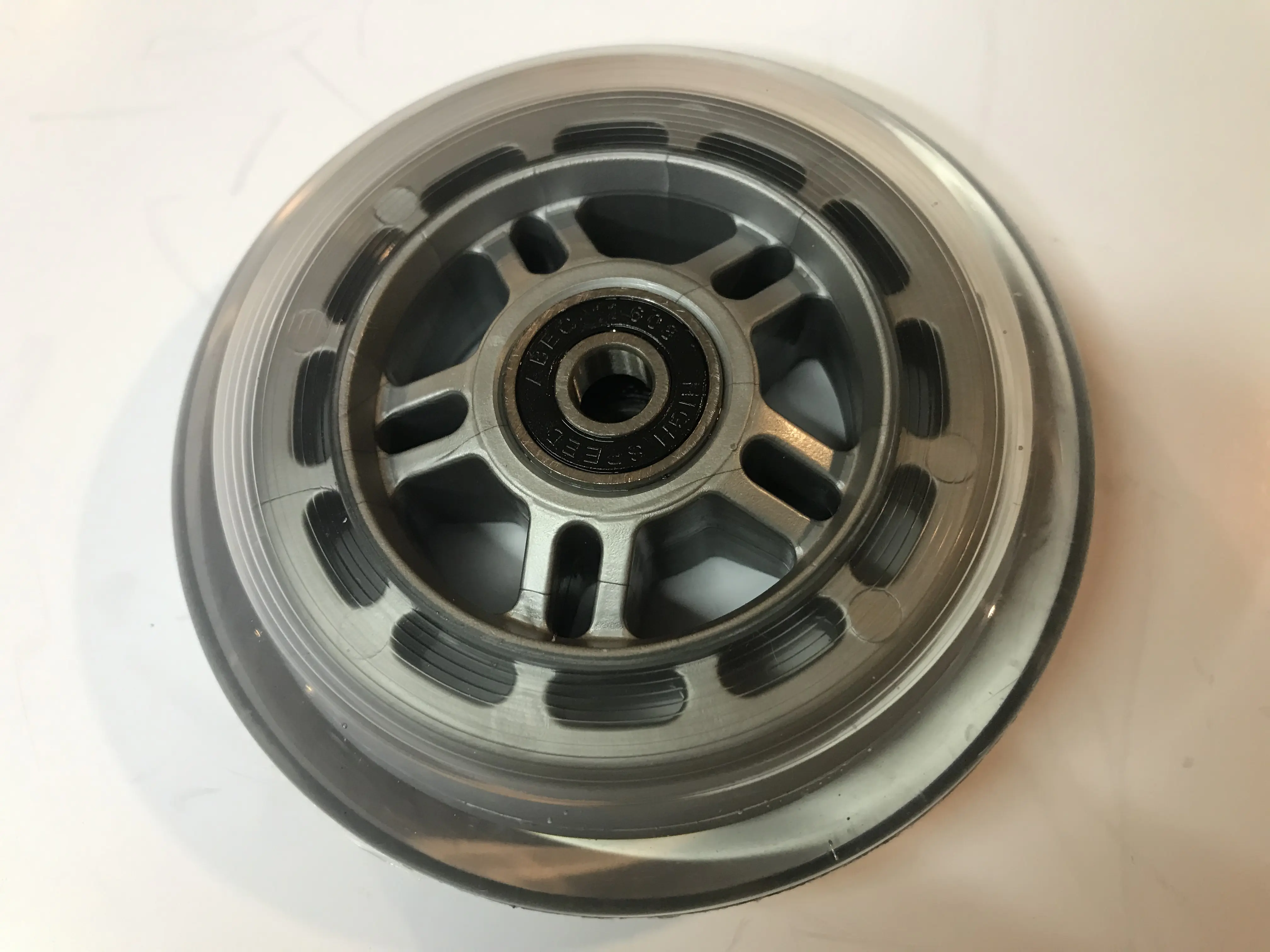 Roda scooter 4 inch pu clear