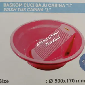 Baskom Cuci Baju + Gilesan 2 in 1 Plastik Lucky