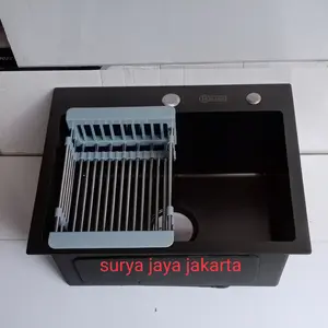 Kitchen sink Bolzano 5040 black / kitchen sink stainless Bolzano