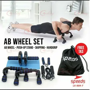 AB WHEEL Ab Roller Alat Push Up Set Speeds 009-7