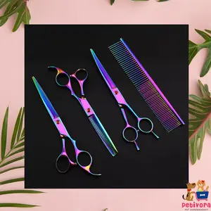 Professional Set Gunting Grooming Hewan Super Premium Pet Scissors