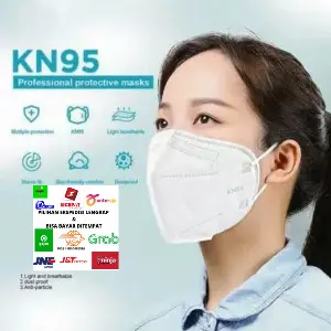 MASKER KN 95 Surgical Mask ORI Masker Medis 5ply Alkindo Box Bnpb