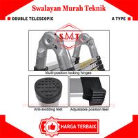 Gambar Mollar Tangga Telescopic Type A 2x7 5,6 M Double Teleskopik 2.8+2.8 MOLLAR A-XL Kuat Praktis Hemat Tempat dari Swalayan Murah Teknik Kota Semarang 5 Tokopedia