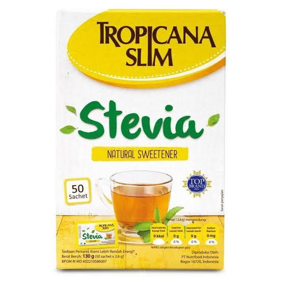 Gambar TROPICANA SLIM STEVIA NATURAL SWEETENER 130 GR dari JFM26 Kota Administrasi Jakarta Barat Tokopedia