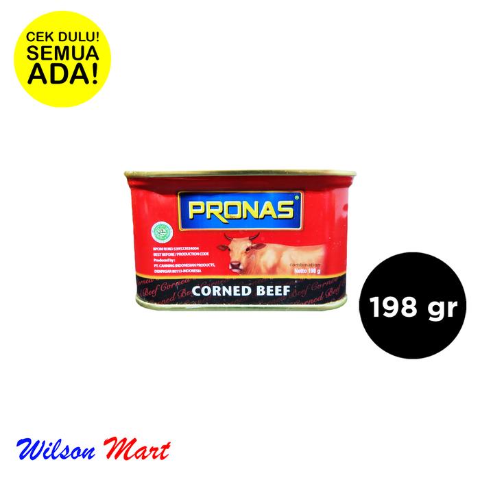 Gambar PRONAS KORNET DAGING SAPI 198 GRAM dari Wilson Mart Kota Administrasi Jakarta Barat Tokopedia