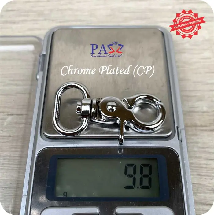Gambar Kait Tas Kew-kew Kakak Tua 15mm (premium) Harga Per 2 pcs - ChromePlated CP dari Pass Bandung Kota Bandung 2 Tokopedia