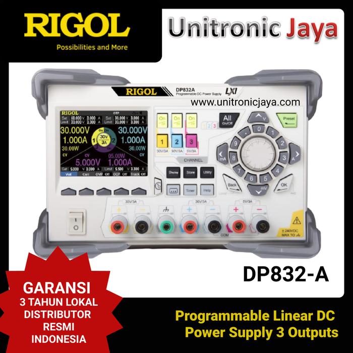 Jual RIGOL DP832-A 3 Outputs Programmable DC Power Supply - Kota ...
