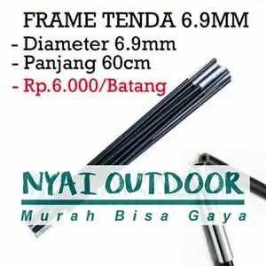 frame tiang tenda fiber 6,9mm