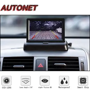 AUTONET Monitor Parkir Mobil Foldable Rear View TFT LCD 4.3 Inch - AU4