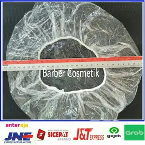 shower cap plastik bening untuk tutup rambut