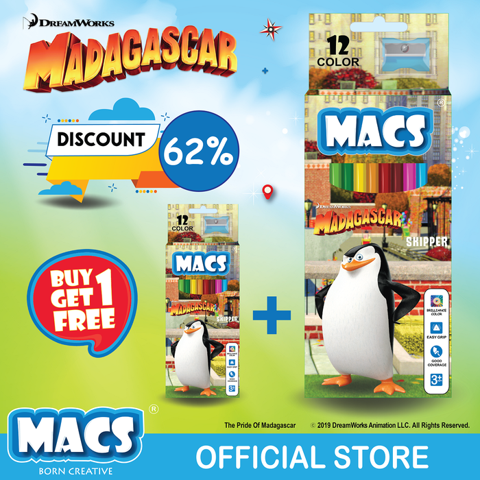 Gambar Madagascar (12 colors) BUY 1 GET 1 FREE dari Macs World Kota Administrasi Jakarta Utara Tokopedia