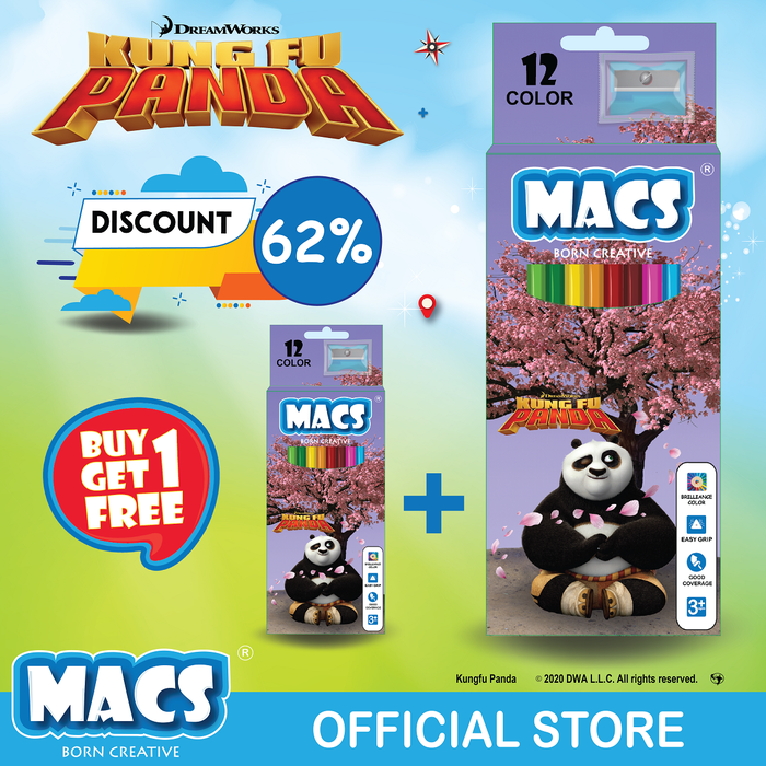 Gambar Kung Fu Panda (12 colors) BUY 1 GET 1 FREE dari Macs World Kota Administrasi Jakarta Utara Tokopedia