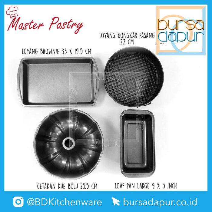 Gambar VALUE 4 PCS SET Brownie Pan / Bundt Cake / Loaf Pan L / Spring Form 22 dari Bursa Dapur Mall Kota Administrasi Jakarta Barat Tokopedia