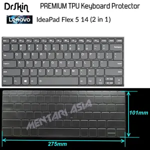 Keyboard Protector Lenovo FLEX 5-14 - DrSkin PREMIUM TPU Clear