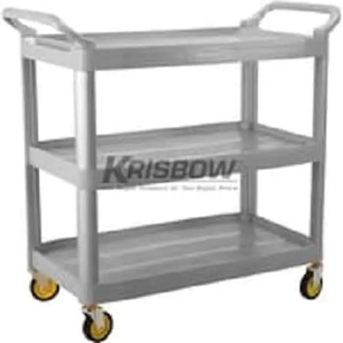 3 Rak Troli Three Step Trolley Large Grey 103x51x96 Krisbow