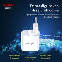 Gambar VIVAN Power Boost 2 Output USB & Type C Travel Charger 45W 5A QC3.0 PD dari Eben Haezer Net Kota Administrasi Jakarta Barat 4 Tokopedia