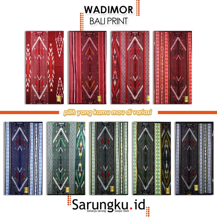 Gambar SARUNG WADIMOR BALI PRINT - COVER dari sarungku Kota Surabaya 5 Tokopedia