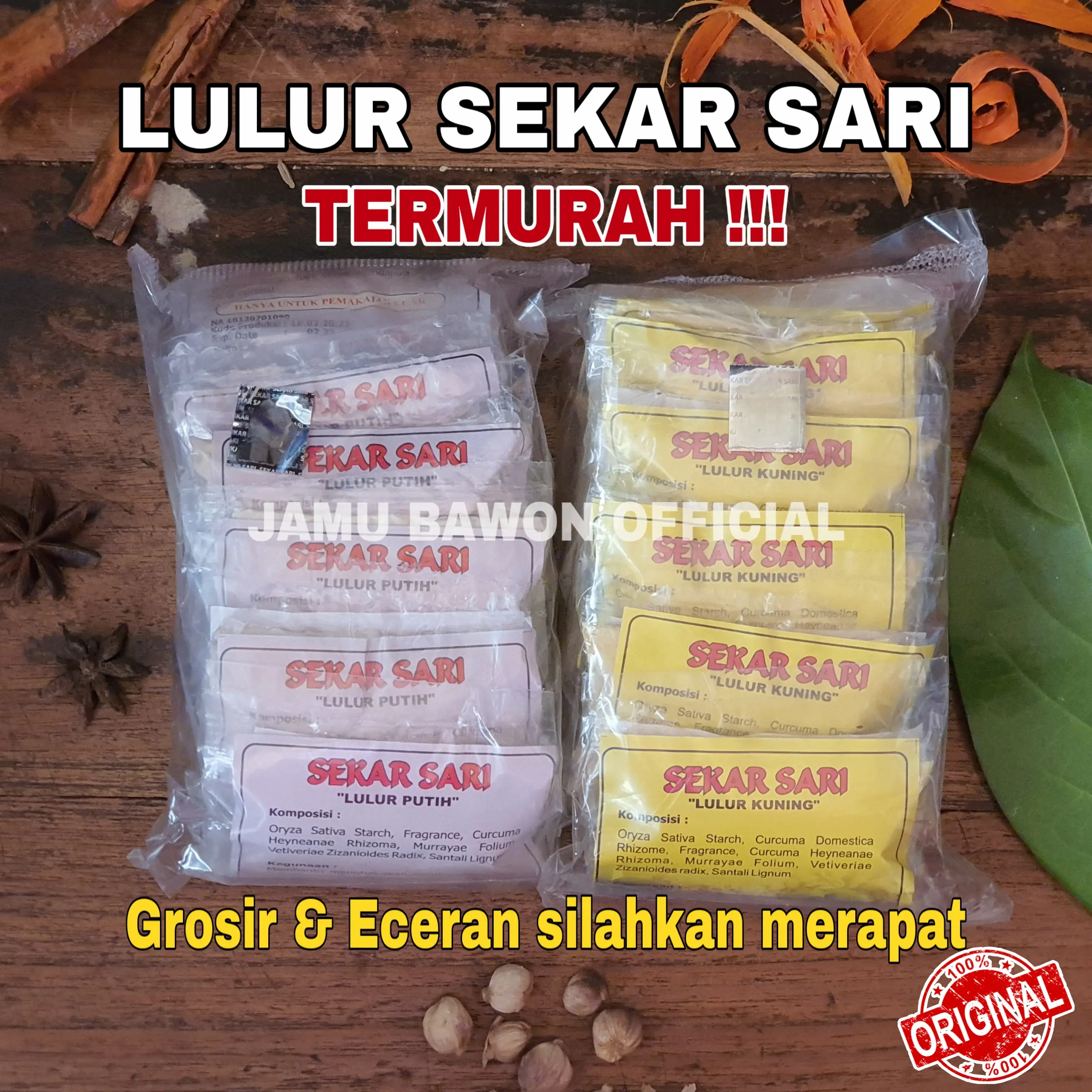 Lulur Sekar Sari | Lulur pencerah kulit | Body Scrub