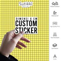 Gambar Custom Produksi Print Sticker Vinyl Die Cut 6 cm - 6cm Doff Glossy - Doff dari Sutikki Kota Administrasi Jakarta Selatan 1 Tokopedia