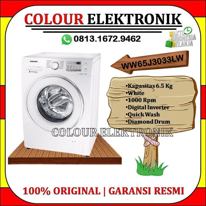 Gambar SAMSUNG WW65J3033LW Mesin Cuci Front Loading 6.5 Kg | WW65 | WW65J3033 dari Colour Elektronik Kota Tangerang Tokopedia