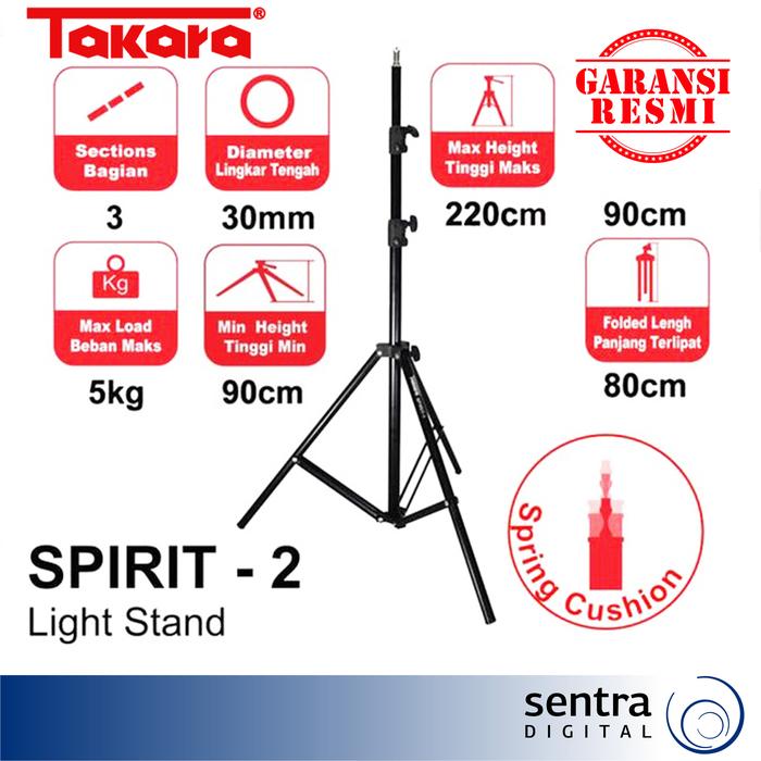 Gambar Takara Light Stand Spirit 2 dari Sentra Digital Kota Surabaya Tokopedia